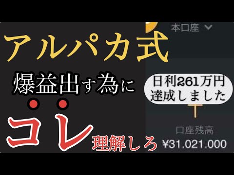 【注意喚起】250万円負けた理由は🔴🔴でした。コレ理解せずにアルパカ式やるのは無謀過ぎます【バイナリーオプションハイローオーストラリア攻略法】