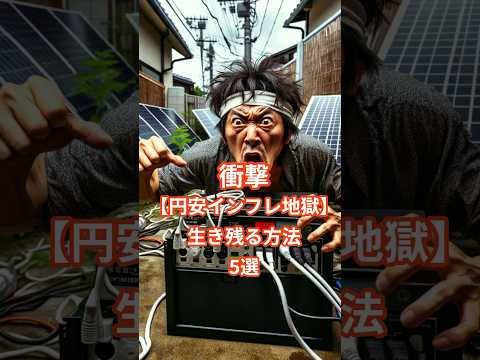 衝撃【円安インフレ地獄社会】　生き残る方法5選　オススメ度ランキング1位は #節約 #貯金 #ゆっくり解説 #投資