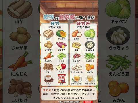 【10秒で健康】疲れの種類で使い分け「肉体的疲労」と「精神的疲労感」に効く最強食材リスト