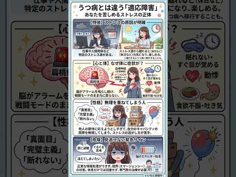 【適応障害】うつ病との決定的な違いとは？休日は元気なのに仕事がつらい理由｜脳のエネルギーが枯渇する「5つの特徴」と今すぐ逃げるべき危険なサイン