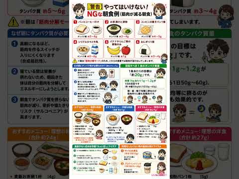 「筋肉が減る朝食」が突きつける不都合な現実。パンやおにぎりを軽視する者が、いかに効率よく自身の「歩行寿命」を毀損しているかという真実